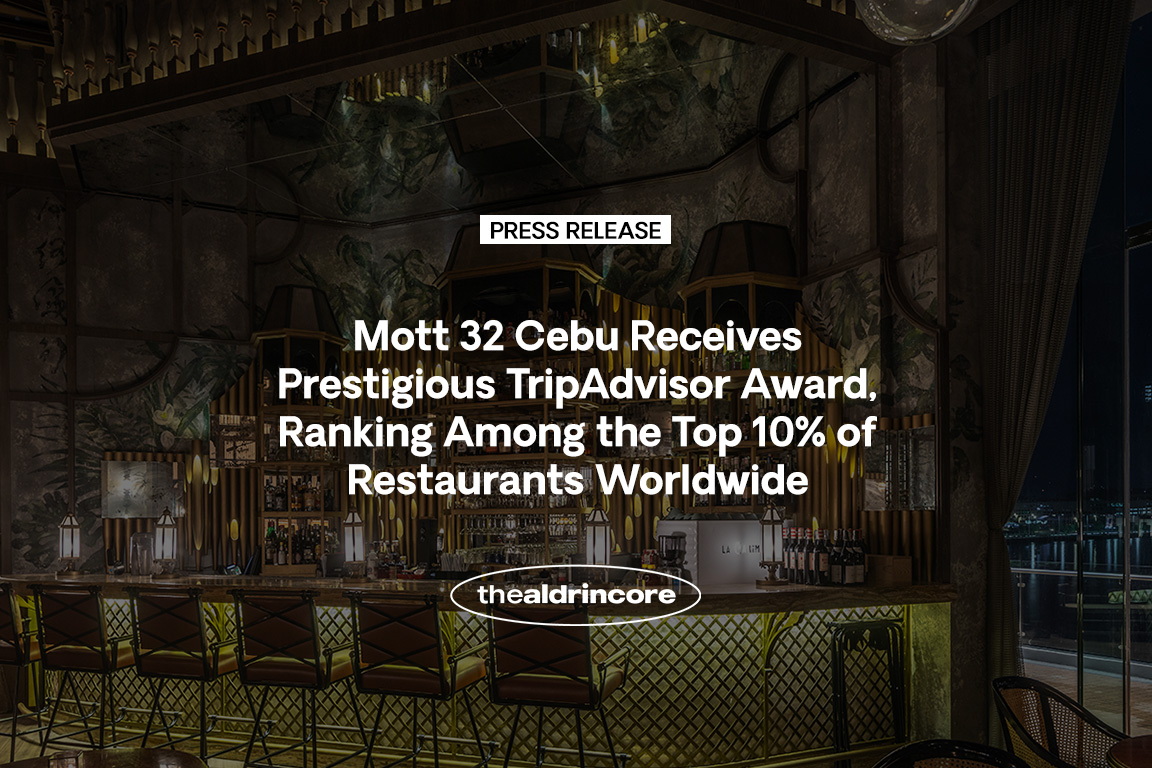 Mott 32 Cebu Receives Prestigious TripAdvisor Award, Ranking Among the Top 10% of Restaurants Worldwide